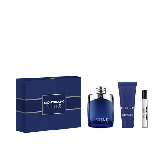 Montblanc Legend Blue Perfume Eau De Parfum Set Energía Vibrante