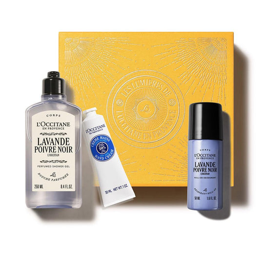 L'Occitane En Provence Lavande Poivre Noir Body Care Set Purifica Pelle E Capelli