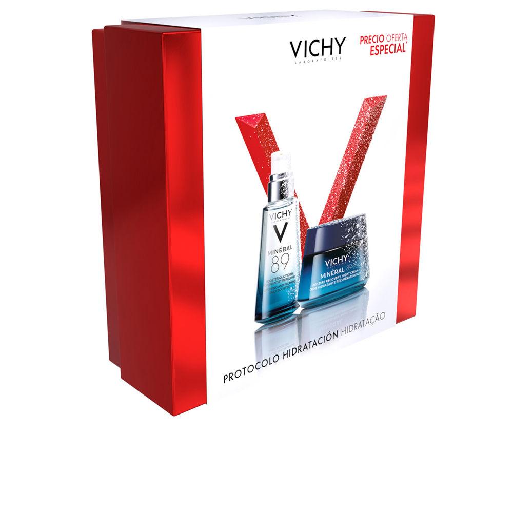 Vichy Minéral 89 Set Cosmetico Trattamento Viso Idrata Illumina Rimpolpa