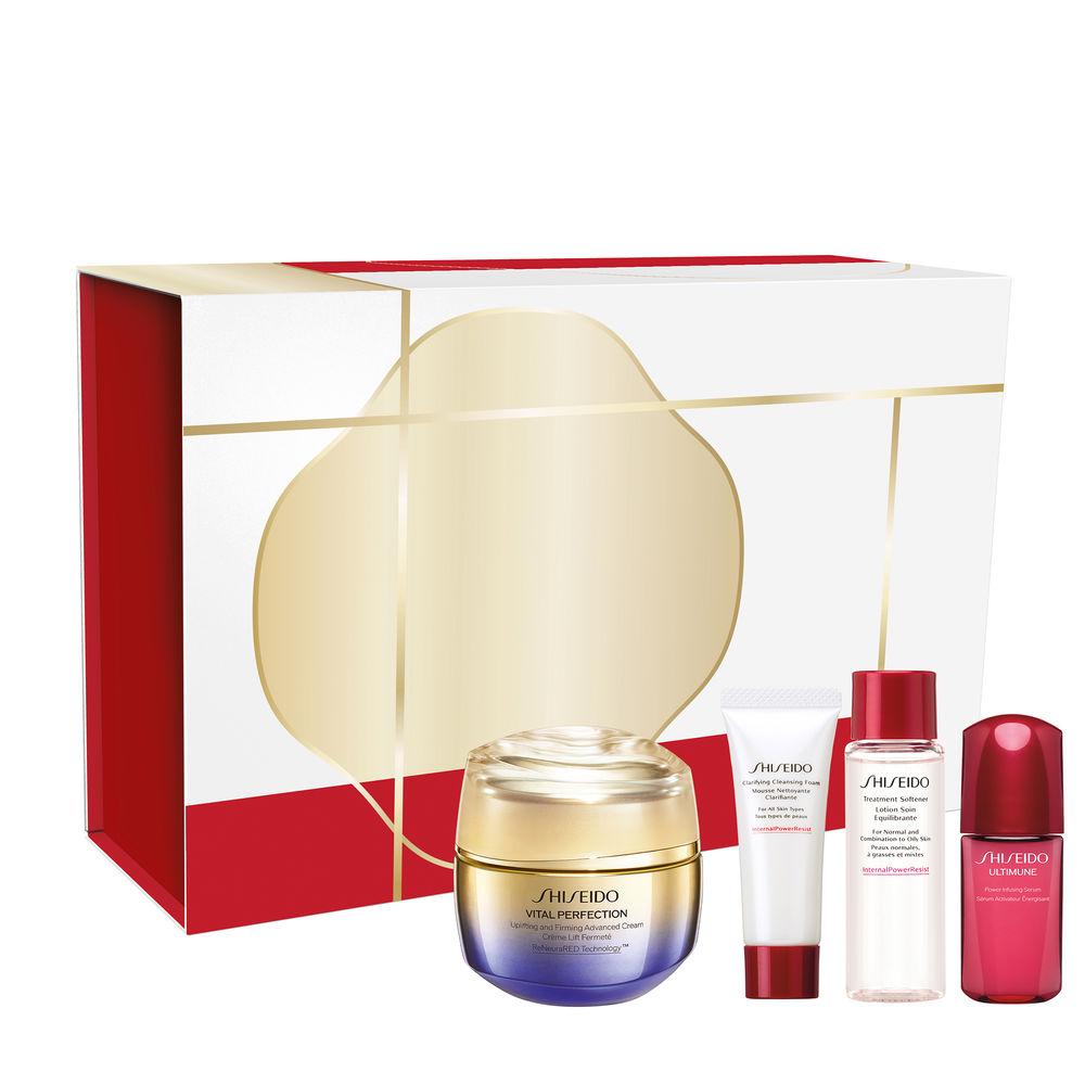 Shiseido Vital Perfection Set Creme Viso Lifting E Fissante Pelle Liscia In Una Settimana