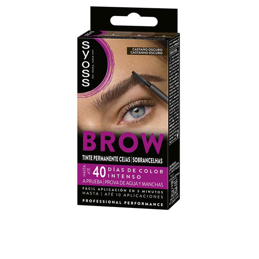 Syoss Brow Tint Teinture Permanente Pour Sourcils Vegan Sourcils Sublimes