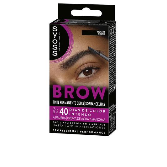 Syoss Brow Tint Permanente Cejas Negro 1 U