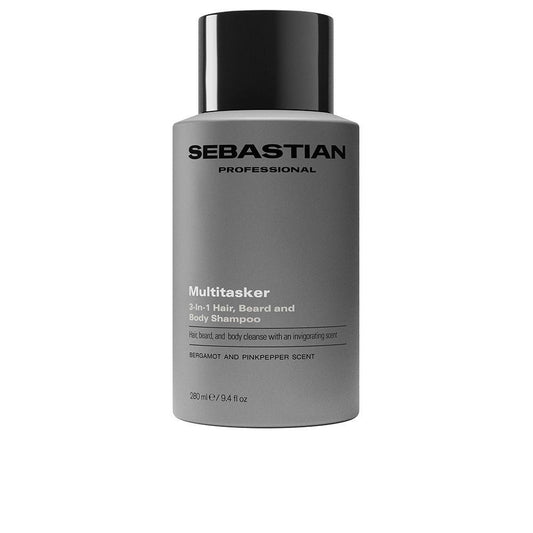 Sebastian Professionals Sebman Multitasker 3 In 1 Shampoo Para Cabello Barba Y Cuerpo Triple Acción Frescura Impulsora