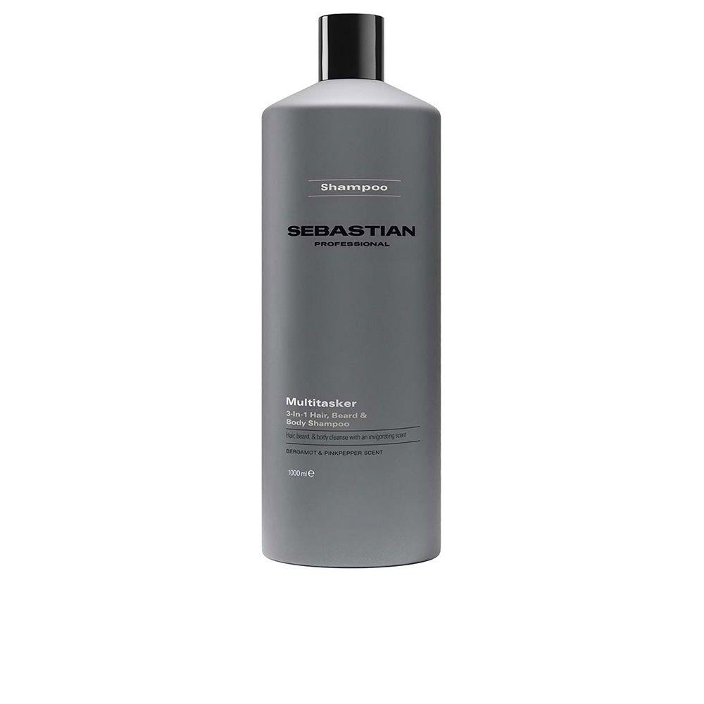 Sebastian Professionals Sebman Multitasker 3 In 1 Shampoo Pour Cheveux Barbe Et Corps Triple Effet Fracheur Dynamique
