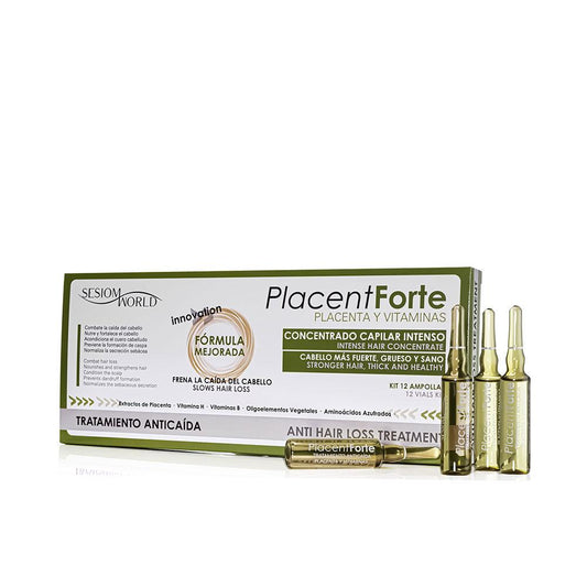 Sesiom World Placent Forte Trattamento Anti Perdita Capelli Ampolle Capelli Più Forti