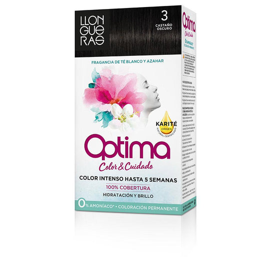 Llongueras Optima Colore Per Capelli Permanente Passion Chocolate Copertura Grigia Superiore