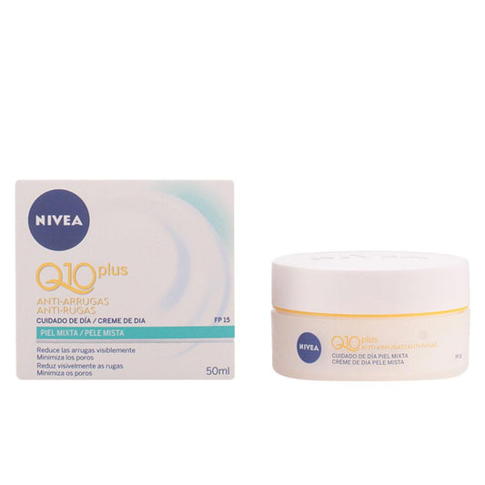 Crème de jour anti-rides Nivea Q10+ Extra Légère Pour une peau fraîche et uniforme