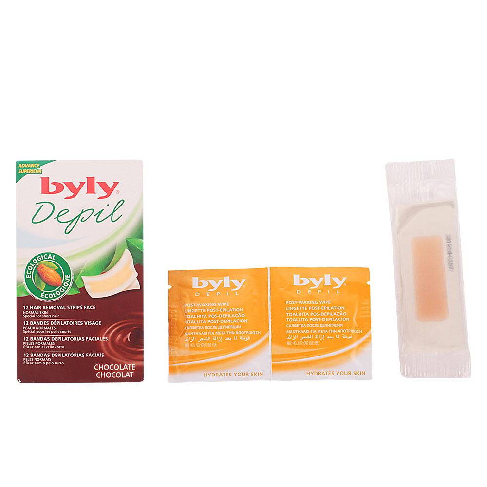 Byly Depil Strisce Depilatorie Viso Al Cioccolato Depilazione Efficace Naturale