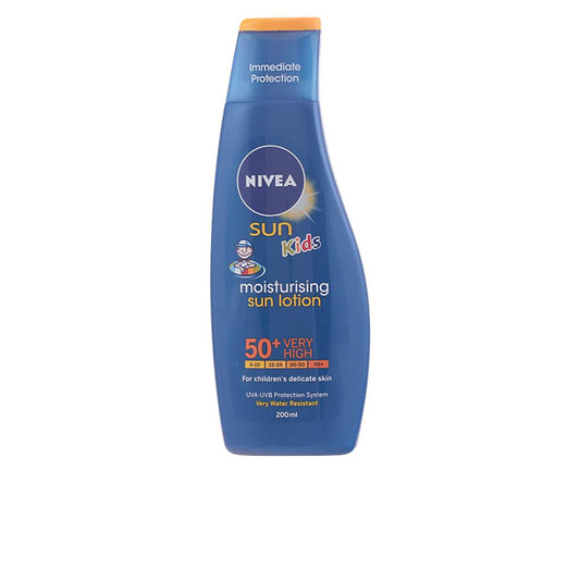 Nivea Sun Kids Waterproof Moisturizing Sunscreen Lotion SPF50 Plus Total Protection for Children