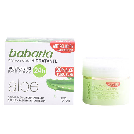 Babaria Aloe Vera Crema Idratante Viso 24 Ore Idratazione Totale Ogni Giorno