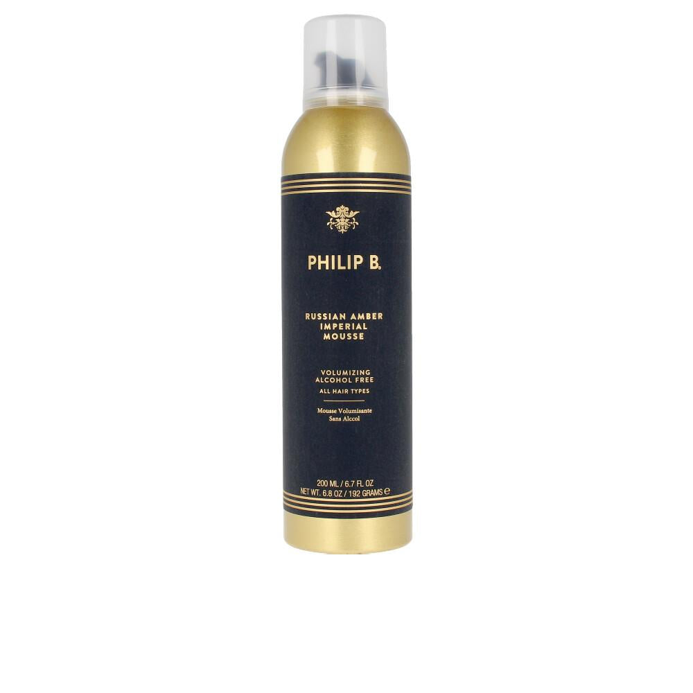 Philip B Russian Amber Mousse Volumizzante Per Capelli Idrata Rinforza Dona Lucentezza
