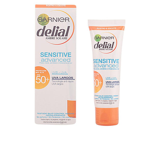 Garnier Delial Sensitive Advanced Crema Viso Spf 50 Plus Protezione Delicata