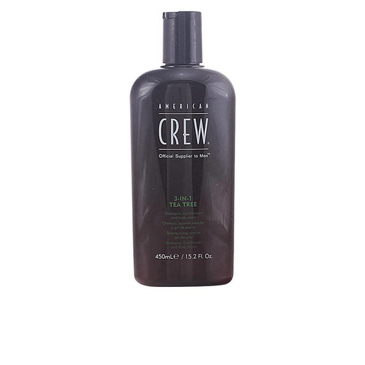 American Crew Crew Hair & Body Care 3 In 1 Shampooing Après Shampooing Et Gel Douche Fracheur Et Soin Total