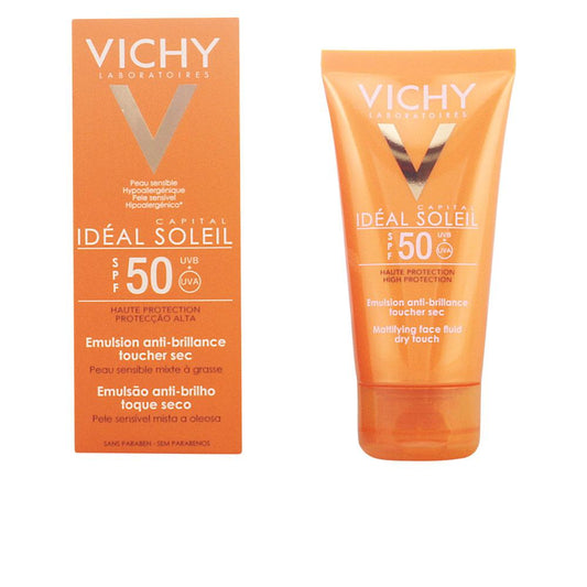 Vichy Capital Soleil Crema Viso Protezione Solare SPF50 Dry Touch Anti Lucentezza