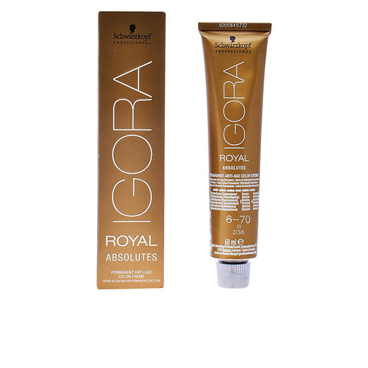 Schwarzkopf Igora Royal Crème Colorante Permanente Cheveux Matures Anti Age Couverture Totale Gris