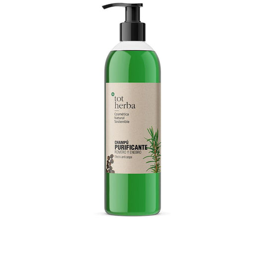 Tot Herba Champú Purifying Shampoo with Rosemary and Juniper Fights Dandruff Naturally