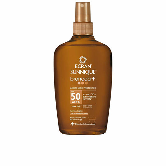 Ecran Sunnique Olio Abbronzante SPF50 Bronzo Perfetto E Sicuro