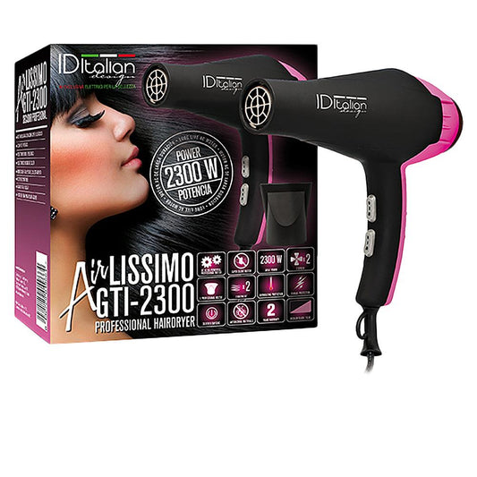 Id Italian Airlissimo Gti 2300 Professional Hairdryer Effective Power Always Invisible