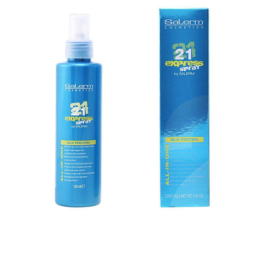 Salerm 21 Express Spray Trattamento Capelli Con Proteine Di Seta Idratazione Profonda E Brillantezza