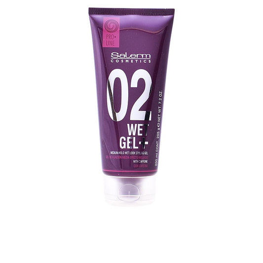 Salerm Wet Gel+ Gel Per Capelli Medium Hold Look Bagnato Senza Residui
