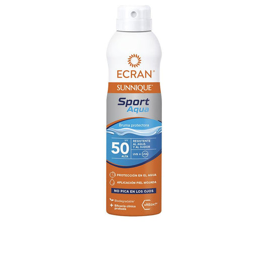 Ecran Ecran Sunnique Spray Protettore Solare Sport Aqua SPF50+ Innovazione ActiFresh