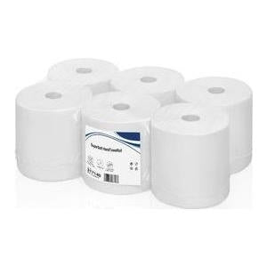 wepa Handtuchrolle Super Soft, 2-lagig, hochwei, 140 m 100% Zellstoff, mit Waffelprgung, Breite: 198 mm, - 1 Stck (317140)