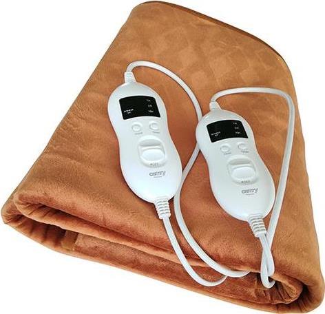 Camry Electirc Heizdecke mit Timer CR 7436, Heizstufe Nr. 8, Person Nr. 2, waschbar, Fernbedienung, superweiche Wolle/Polyester, 2 x 60 W (CR7436)