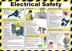 First Aid Electrical Safety Poster A2 Laminated