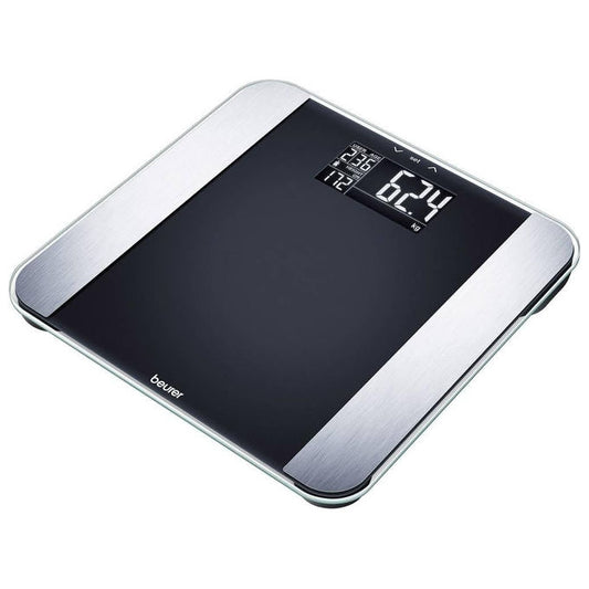 Beurer Personenwaage, digitale Anzeige, Body-Mass-Index (BMI) Ermittlung, Krperfettanalyse, Krperw (105.48)
