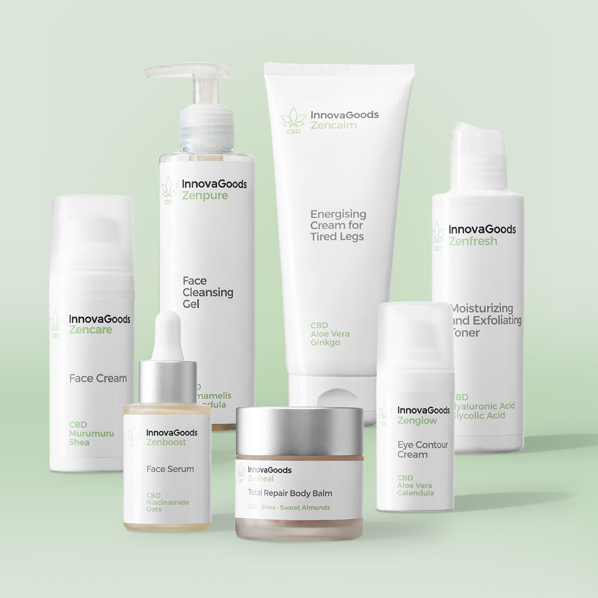 Kit Routine Viso e Corpo CBD InnovaGoods