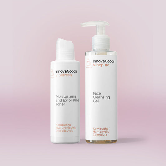 Kit Due Prodotti Pulizia Viso Kombucha InnovaGoods