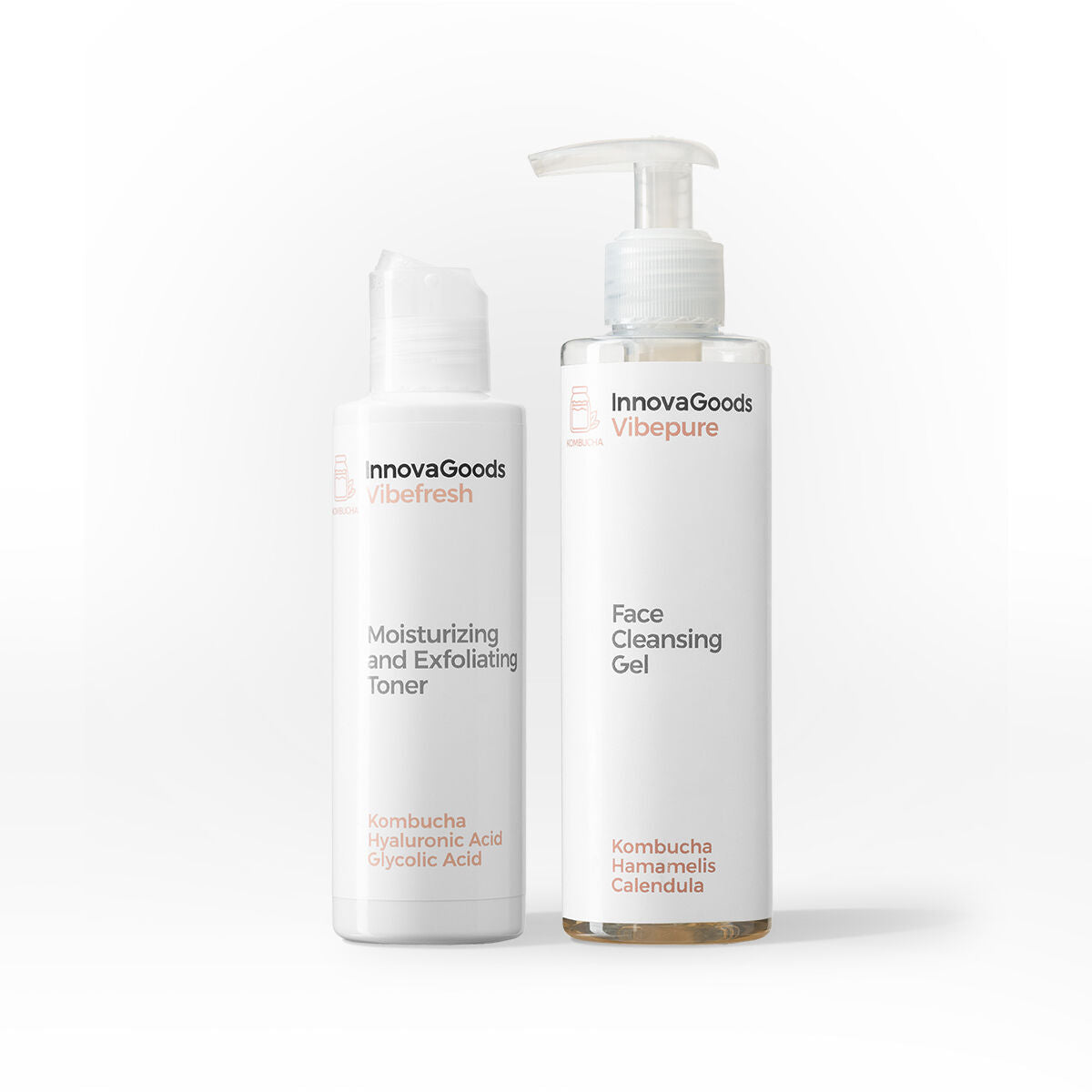 Kit Due Prodotti Pulizia Viso Kombucha InnovaGoods