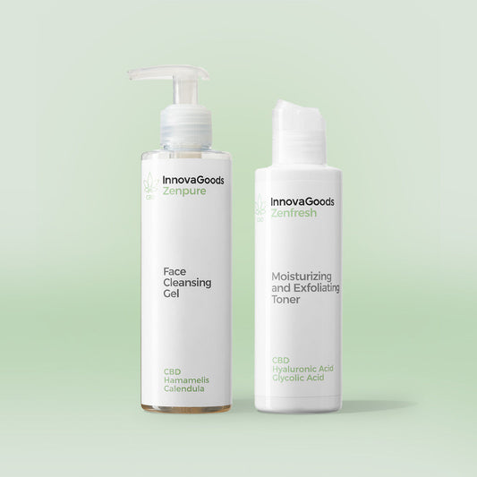 Kit Due Prodotti Pulizia Viso CBD InnovaGoods
